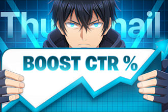 create manhwa, manga, anime thumbnail for youtube