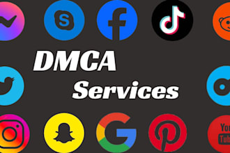 send dmca takedown notice to google, social media and sites