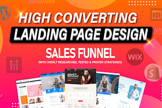 wordpress, ghl, gohighlevel, clickfunnel, system io sales funnel, landing page