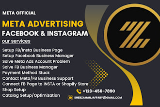 run meta social platforms manage, fb and insta advertising