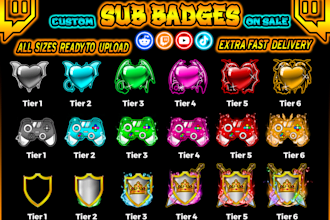 make twitch sub badges, kick badges, and discord badges