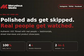 create authentic ugc video ads filmed with real people