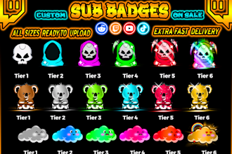 make twitch sub badges, kick sub badges, and discord badges