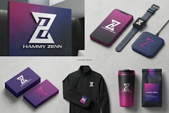 design a professional logo and complete brand style guide or brandbook