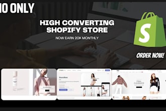 create high converting one product shopify dropshipping store