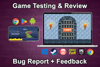test your game entirely and review it