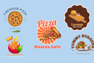 do best restaurant, fastfood truck, pizza, bbq catering, food logo design