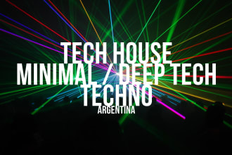 create a minimal, deep tech house track for you, label ready