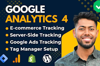 setup google analytics 4 ecommerce tracking on shopify, GTM