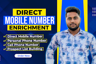 provide direct mobile number enrichment and prospect list building services