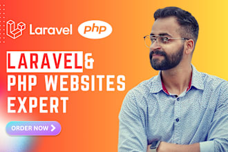 create custom laravel or php framework website