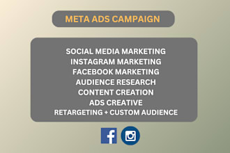 launch facebook meta ads campaign instagram  marketing, target audience research