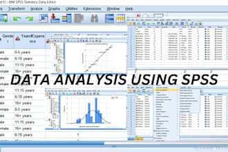 do research data analysis with interpretation