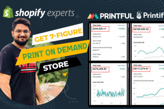 create print on demand, shopify website, ecommerce website or shopify store