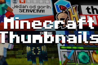 make you a high quality minecraft thumbnail