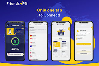 develop VPN mobile app with admin panel and secure features for ios and android
