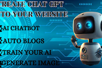 develop ai chatgpt mobile app or website full ai app chatbot hybrid app saas app