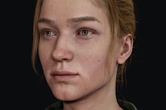 create 3d character with outfits, hairstyle and shoe in blender or maya for game
