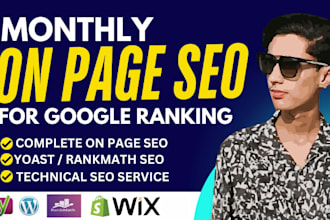 expert monthly wordpress onpage SEO services or local website optimization