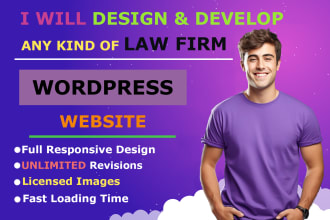 design and develop any kind of law firm website