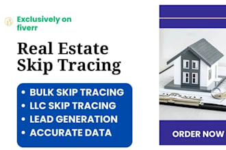 do skip tracing for real estate and llc skip tracing in bulk