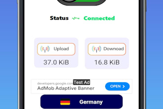create a reliable VPN app using admob ads