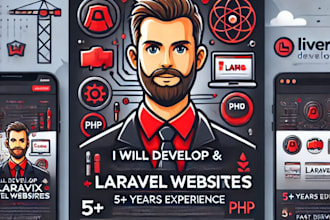 develop, fix, and optimize PHP laravel web applications