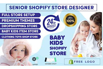 setup baby kids newly born baby and mother shopify dropshipping shopify store