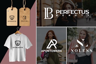 design modern luxury fashion apparel boutique and clothing brand logo