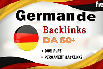 provide white  SEO german dofollowd da backlinks germany link building