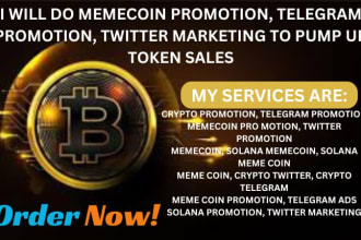 boost solana memecoin, crypto token sales with crypto twitter marketing and ads