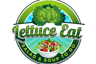 design a salad and soup logo or icon for your company