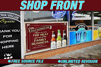 do the shop front, storefront design, and stunning shop front sign