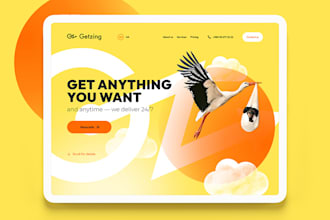 design and develop your landing page from scratch on webflow