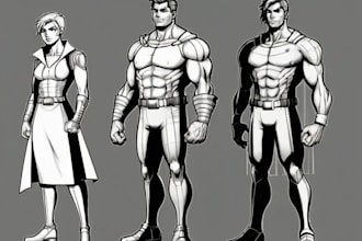 draw characters in comic style
