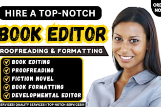 book edit proofread, format fiction novel memoir nonfiction developmental editor