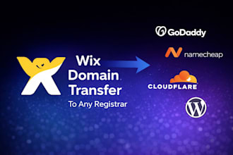do wix domain transfer to godaddy, namecheap, cloudflare, or any registrar