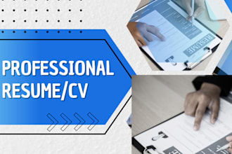 do professional resume, CV, cover letter writing, and linkedin
