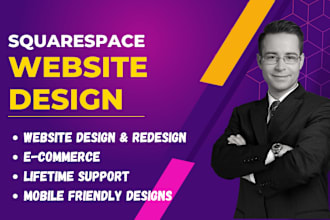 build a stunning squarespace landing page or website