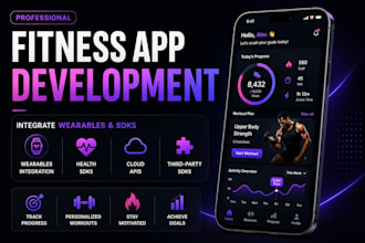 develop a custom fitness tracking app with wearable support