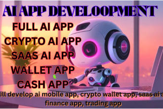 do ai dating app, ai content generator app, ml app, ai vapi ,algo trading app