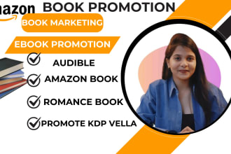 promote kdp vella, amazon book, audible, romance book