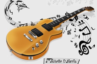 produce acoustic and electric rhythm guitar for your song