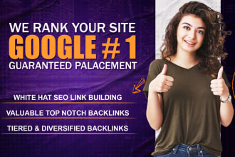 rank your website on google top position with white hat SEO service