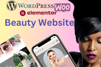 create beauty website, beauty salon website for beauty salon business