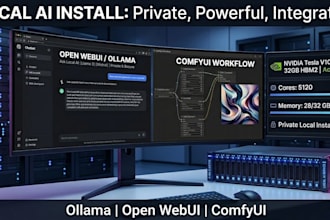 install ollama, open webui, comfyui with full integration