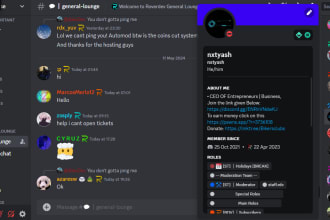 your discord mod,moderator,admin,community manager