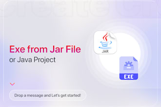 create exe from jar or java code