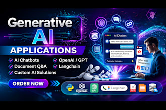 create generative ai applications like chatbots