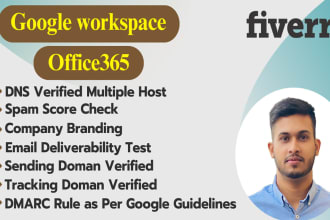 fix office365 and worksapce emails going to the spam and improve deliverability
